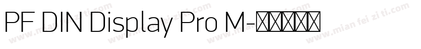 PF DIN Display Pro M字体转换